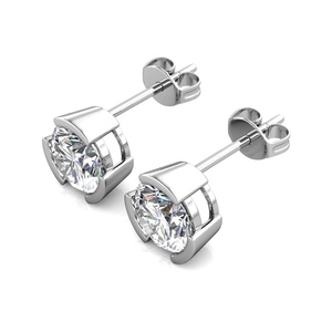 Sáng Tạo Công Thức 1CT Moissanite Kim Cương Đá Quý Trang Sức S925 Handmade Vòng Stud Earrings Destiny Trang Sức - Product Image 4