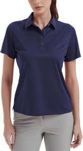 Camiseta Polo Roja de Manga Corta para Mujer, Tejida en Poliéster, Color Sólido, Largo Regular, Teñido Liso, Superventas 2026 - Product Image 6
