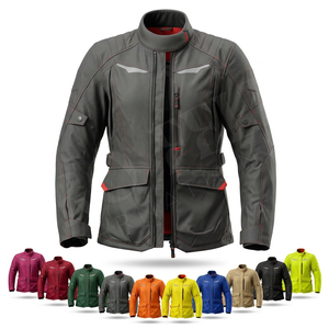 เสื้อแจ็คเก็ตมอเตอร์ไซค์แบบเต็มตัว ป้องกันได้รอบด้าน พร้อมสายรัดเอวปรับได้ กระเป๋าหลายช่อง ดีไซน์สะท้อนแสง สวมใส่สบายและปลอดภัย - Product Image 1