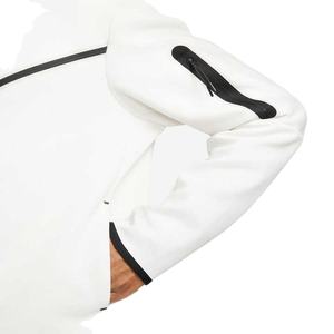 Survêtement d'entraînement en polaire pour hommes, col à capuche, motif solide, jogging, vêtements de maternité, ensemble deux pièces - Product Image 4