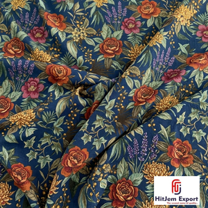 Fabricante de Telas de Poliéster Impresas Digitalmente Personalizadas, Textil Duradero y Moderno para Prendas, Vestidos, Decoración del Hogar, Exportación - Product Image 1