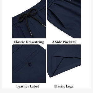 Pantalones Cortos Deportivos para Hombre con Costuras en Contraste, Secado Rápido, Ligeros, Transpirables y Elásticos para Gimnasio - Product Image 4