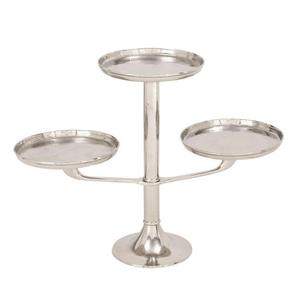 Support à gâteau décoratif de luxe à 3 niveaux pour fêtes, plateaux de service ronds abordables et plats, plateaux à cupcakes, décoration de mariage, support à gâteau - Product Image 5