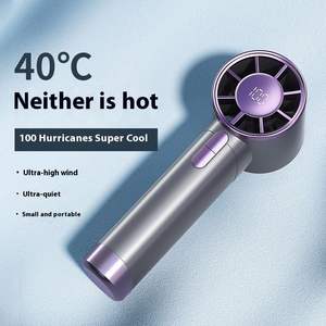 Portable <b>USB</b> Charging <b>Handheld</b> <b>Fan</b> with Digital Display Wearable & <b>Handheld</b> Product Category - Product Image 4