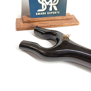 Poignée en corne de buffle pour bâton de marche et canne, écologique, faite à la main, polie en profondeur, remplacement et fabrication de cannes sur mesure - Product Image 3