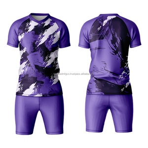 2025 nouveau jeu d'uniformes de football haute Performance tissu à séchage rapide Sublimation complète vêtements d'équipe Logo personnalisé OEM usine en gros - Product Image 1