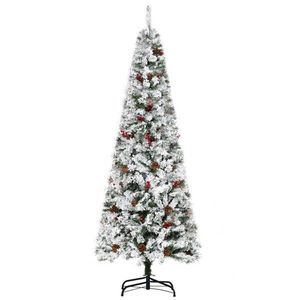 Albero di Natale Artificiale Innevato 6ft - Pieghevole 7ft in PVC - Funzionamento a Batteria, Alta Qualità, Personalizzabile, per Uso Esterno - Product Image 3