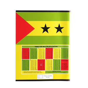 Libro <span class=keywords><strong>de</strong></span> <span class=keywords><strong>ejercicios</strong></span> cubierto rojo con una sola línea con regla azul y con cubierta trasera <span class=keywords><strong>de</strong></span> tabla <span class=keywords><strong>de</strong></span> multiplicar - Product Image 4
