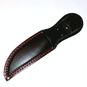 Funda de cuero hecha a mano para cuchillo, funda para cuchillo de exterior, soporte para cuchillo de hoja fija, funda para cuchillo con presilla para cinturón, funda para cuchillo de camping. - Product Image 6