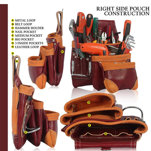 Multifunctional Oxford Leather Construction <b>Tool</b> <b>Belt</b> Bag Nylon Waist <b>Tool</b> <b>Belt</b> Bag <b>Tool</b> <b>Belt</b> Bag - Product Image 4