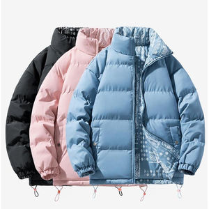 Chaquetas de Burbuja para Hombre con Diseño Personalizado, Logotipo Personalizado, Chaqueta Delgada Reversible, Diseño Sólido, Estilo Urbano, Cierre de Cremallera, Tejido de Algodón - Product Image 4