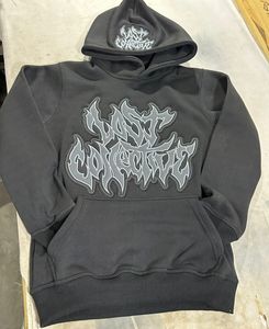 เสื้อฮู้ดสตรีทแวร์ผ้าฝ้ายแท้ 100% ตัดเย็บตามสั่ง อุ่นสบายสำหรับฤดูหนาว แขนยาว ปักลายด้วยเครื่องจักร เสื้อฮู้ดสตรีทแวร์ผู้ชาย - Product Image 6