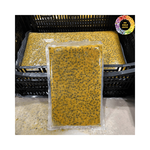 Pulpe de fruit de la passion surgelée de haute qualité à prix compétitif, goût sucré avec ou sans pépins, sans sucre ajouté, procédé de congélation IQF - Product Image 1