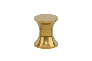 Aluminum Furniture <b>Knobs</b> Round <b>Knob</b> Damru Shape Silk Stainless Steel Black Grey PVD Rose <b>Gold</b> <b>Gold</b> <b>Cabinet</b> Hardware - Product Image 4