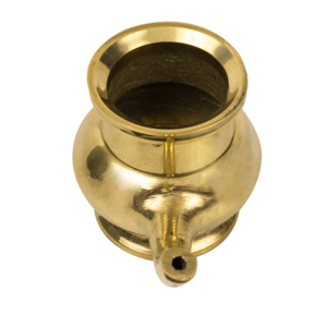 Pot à eau traditionnel en laiton Kerala Kindi avec bec verseur pour Abhishekam, Thirtham et les rituels du temple - Product Image 3