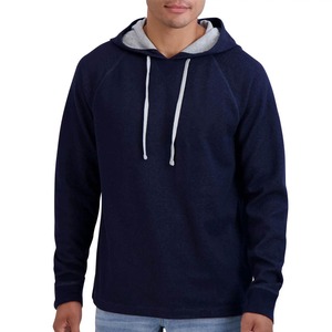 Pulls à capuche unisexes grande taille pour hommes, personnalisables avec logo, impression 3D en relief, en polaire unie polyester/coton, épais et confortables, vente en gros - Product Image 6