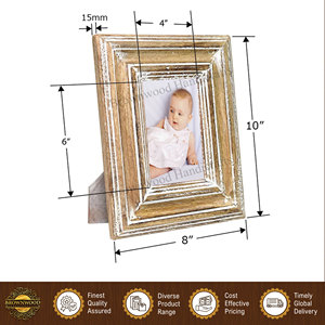 Bulk Exporter Selling Modern Design Home Decor Use White Distressed Finished Color Mango Wood Photo <b>Picture</b> <b>Frame</b> for Sale - Product Image 2