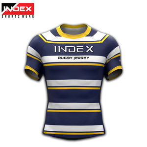 Camiseta de Rugby para Hombre de Alta Calidad, OEM ODM, Ropa Deportiva Personalizada para Equipos, Secado Rápido, Transpirable, Proveedor Mayorista - Product Image 5
