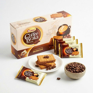 แครกเกอร์รสกาแฟราคาดีที่สุด 150 กรัม บิสกิตกรุบกรอบ รับผลิตแบบ OEM ODM โรงงานเวียดนาม - Product Image 1