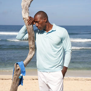 Ultifresh UDF27 Unisex Solid Long Sleeve Casual <b>Shirt</b> Front Custom Logo Button ODM Supply Breathable Quick Dry Woven 160g - Product Image 2