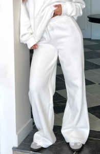 Pantalon décontracté uni personnalisé pour femme, coupe droite, style OEM, confortable et respirant - Product Image 5