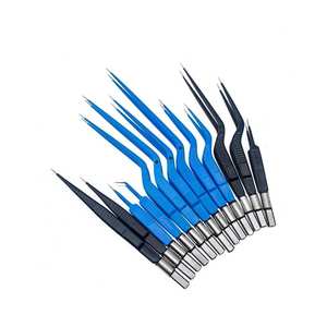 Forceps bipolaires professionnels, instrument chirurgical, couleur bleue, certifié CE, fonctionnement manuel, pour usage médical - Product Image 4
