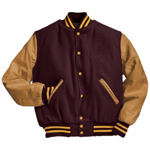 High Quality Custom Puff Printed Cartoon Patchwork Baseball Letterman Jackets Hooded <b>Men</b> Factory Wholesale OEM Winter Zipper - Product Image 6