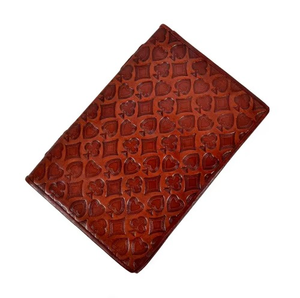 สมุดบันทึกหนังแท้ทำมือสไตล์วินเทจ ดีไซน์เย็บด้ายแบบเกลียวและแบบซาดเดิลสติทช์ พร้อมลายตกแต่ง - Product Image 1