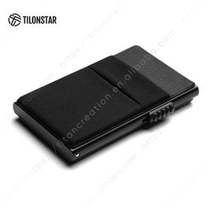 TILONSTAR TVC326 Logotipo personalizado Aluminio Delgado Tarjetero Bloqueo RFID Pop up Titular de la tarjeta de crédito - Product Image 2