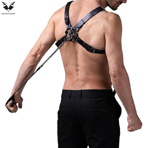 New Arrival Premium Quality Best Supplier Custom Leather <b>Harness</b> Top Adjustable Strap Fashion <b>Harness</b> Top For <b>Men</b> & Women - Product Image 3