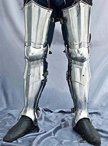 Armure gothique artisanale personnalisée en acier poli, protection complète des jambes, protège-genoux, Halloween, personnage de film TV, Marco - Product Image 4
