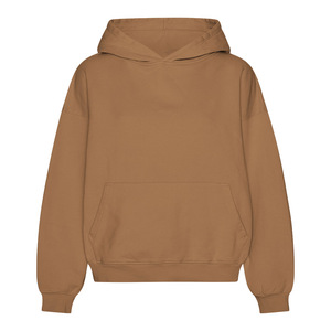 เสื้อฮู้ดดี้ผู้หญิงสำหรับฤดูหนาว ผ้าฝ้ายฟลีซ 100% เป็นมิตรกับสิ่งแวดล้อม ระบายอากาศได้ดี กันลม ปักลาย โลโก้ด้านหน้าสีน้ำเงินเข้ม ทรงโอเวอร์ไซส์ รับผลิตแบบ OEM - Product Image 1