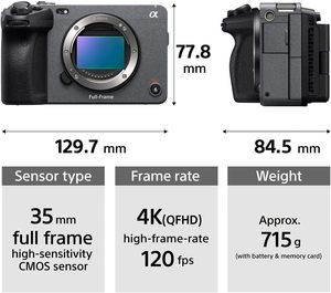 Caméra professionnelle 4K en gros pour appareils photo ILME-FX3, FX30, FX6, <span class=keywords><strong>FX9</strong></span> – Caméra cinéma plein format 4K, <span class=keywords><strong>6K</strong></span>, 8K - Product Image 5