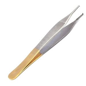 Pinzas Adson Manuales Profesionales de Acero Inoxidable Reutilizables, Instrumentos Quirúrgicos Médicos de Alta Calidad - Product Image 1