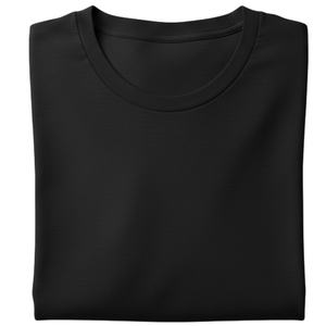 เสื้อยืดผู้ชายไซส์ใหญ่ สีดำ ทรงหลวม แขนสั้น ผ้าฝ้าย คอกลม สตรีทแวร์ เสื้อพื้นฐาน รับผลิตตามสั่ง ขายส่ง - Product Image 4