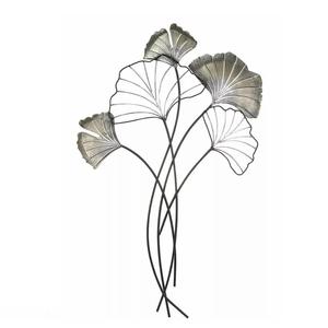 Décoration murale florale en métal au design moderne très tendance, sculpture murale en fil métallique, art mural en fer, taille personnalisée - Product Image 1