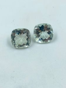 Natural High Quality Green Amethyst Gemstone Loose Stone 18.30Carat 14MM Green <b>Colour</b> Jewelry Making 2Pcs - Product Image 4