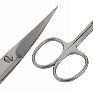 Tijeras para Cutículas de 3.5 Pulgadas con Punta Curva en Forma de Flecha, Anillo Grande, Acero Inoxidable, Herramienta Profesional para Manicura - Product Image 6