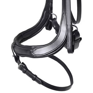 Bridon d'équitation western en cuir véritable durable avec logo personnalisé et surpiqûres décoratives pour l'équitation et la course - Product Image 1