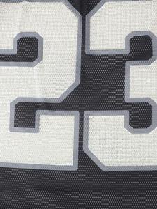 Maillot de football américain pour femme en maille ornée de strass, coupe oversize, style streetwear, col en V, respirant, en polyester, avec numéro scintillant, OEM - Product Image 4