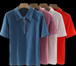 Polo de Verano 2026 en Oferta, Camiseta Polo Holgada de Manga Corta con Cierre y Cuello Camisero, Nuevo Diseño de Moda para Mujer, Venta al Por Mayor - Product Image 6