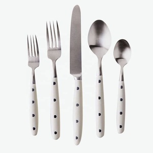 Nuevo Juego de Cubiertos de Acero Inoxidable con Acabado Espejo, Diseño Moderno y Lujoso, Portátil, Ideal para Bodas y Fiestas - Product Image 2