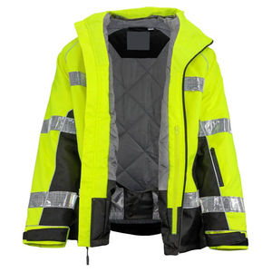 Veste de sécurité réfléchissante haute visibilité en gros, imperméable, pour le travail industriel, avec logo personnalisé - Product Image 2