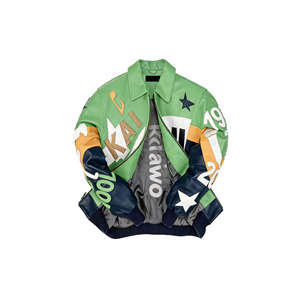 Blouson Bomber Hip Hop en Cuir d'Agneau Personnalisé pour Homme avec Broderie Piano – Vestes en Cuir Véritable pour l'Extérieur – Prise en Charge OEM - Product Image 4