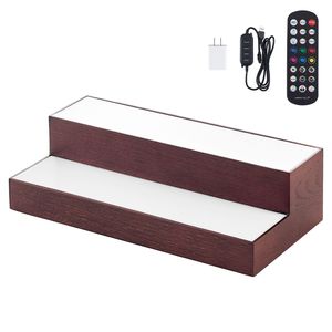Espositore per Whisky a 2 Livelli da 16 Pollici con Illuminazione LED, Supporto USB, Scaffale Illuminato per Bar Domestico con Telecomando RF e App - Product Image 1