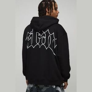 Sudadera con Capucha de Algodón Grueso para Hombre, Unisex, Estilo Urbano, con Estampado Puff, Sudadera con Diseño Gráfico, Sudaderas Hip Hop al por Mayor - Product Image 2