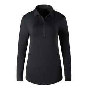 Polo en coton ajusté pour femme, respirant, à manches courtes, style décontracté été, golf, tennis, couleur personnalisée, streetwear - Product Image 1