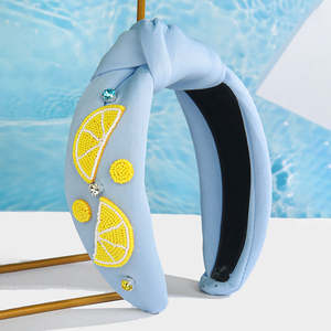 Elegantes diademas de cabello hechas a mano con bordados y cuentas para fiestas navideñas, regalos festivos, accesorios modernos para el cabello. - Product Image 6