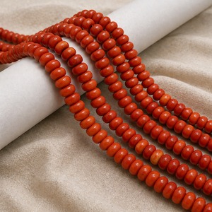 Zed <b>Red</b> Jasper Rondelle Gemstone Beads 8mm Premium Quality Trend Gemstone Strand for Jewelry Making DIY <b>Bracelet</b> Necklace - Product Image 3