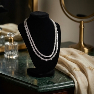 Cadena de tenis con diamantes de laboratorio redondos y en forma de pera, con incrustaciones de diamantes, estilo hip hop urbano, collar de moda, cadenas de diamantes hechas a medida - Product Image 2
